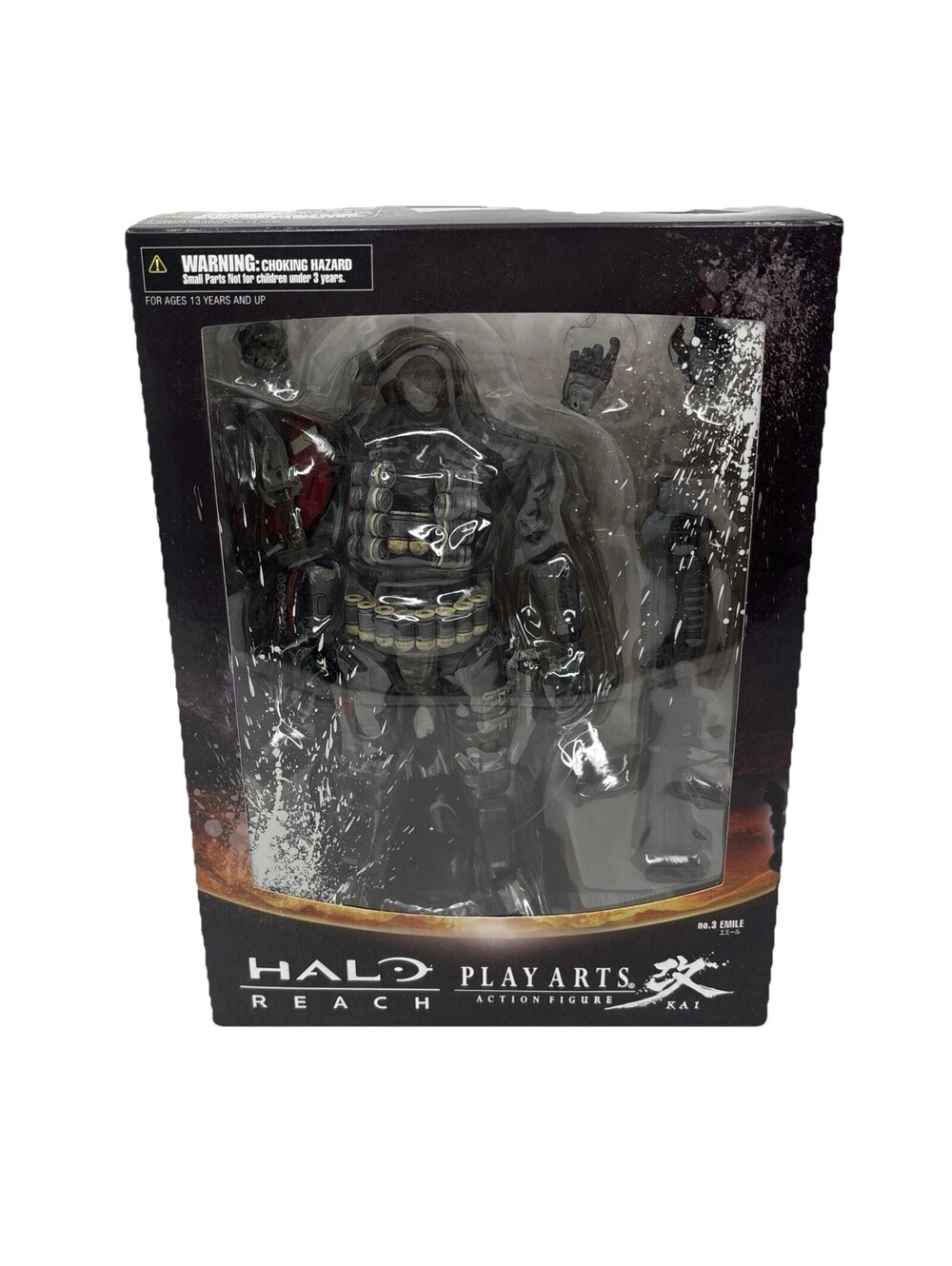 Halo Reach Emile No.3 Play Arts Kai Action Figure Rare Square Enix Brand New